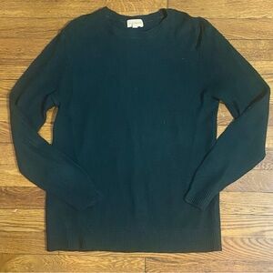 Club Monaco waffle knit dark green sweater